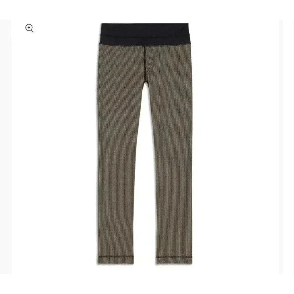 Lululemon Wunder Under Leggings 33" Vertical Striped Visible Seam On Back‎ Sz 4